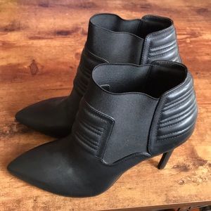 Leather Heel Booties